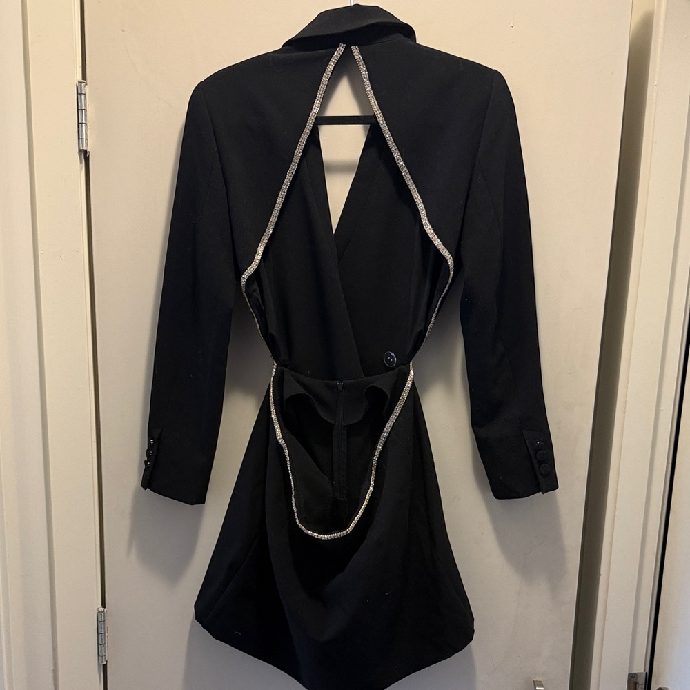 Dynamite Open Back Rhinestone Romper - Picture 6 of 7